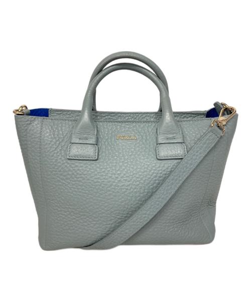 FURLA（フルラ）FURLA (フルラ) 2WAYショルダーバッグ ブルーの古着・服飾アイテム