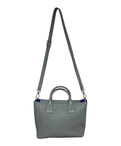 FURLA（フルラ）FURLA (フルラ) 2WAYショルダーバッグ ブルーの古着・服飾アイテム