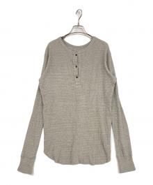 GOOD GRIEF!（グッドグリーフ）の古着「ヘンリーネックカットソー」｜グレー