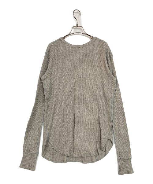 GOOD GRIEF!（グッドグリーフ）GOOD GRIEF! (グッドグリーフ) ヘンリーネックカットソー グレー サイズ:Fの古着・服飾アイテム