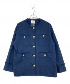 CLOCHEクロシェ）の古着「ツイードジャケット」｜ネイビー