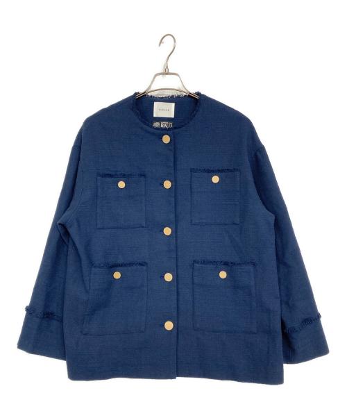 CLOCHE（クロシェ）CLOCHE (クロシェ) ツイードジャケット ネイビー サイズ:02の古着・服飾アイテム