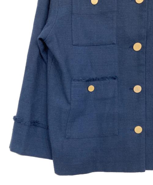 CLOCHE（クロシェ）CLOCHE (クロシェ) ツイードジャケット ネイビー サイズ:02の古着・服飾アイテム