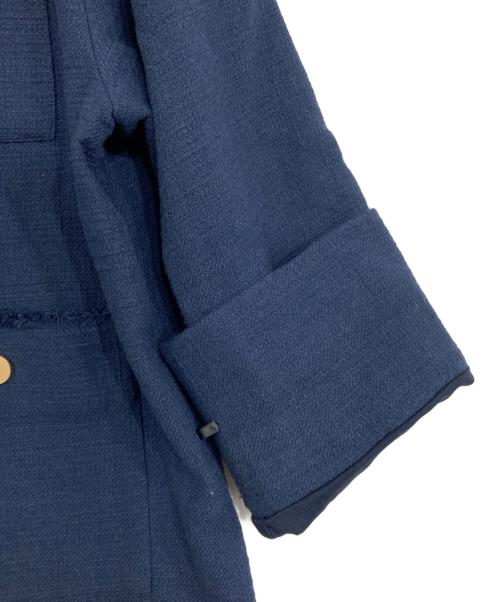 CLOCHE（クロシェ）CLOCHE (クロシェ) ツイードジャケット ネイビー サイズ:02の古着・服飾アイテム