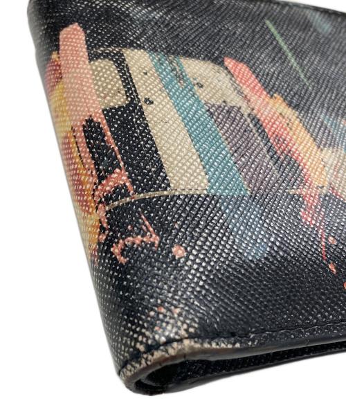 PAUL SMITH（ポールスミス）PAUL SMITH (ポールスミス) 2つ折り財布 ブラックの古着・服飾アイテム