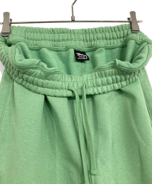 stussy（ステューシー）stussy (ステューシー) STOCK LOGO SWEATPANT グリーン サイズ:Mの古着・服飾アイテム