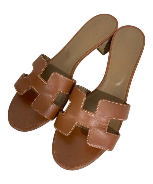 HERMES（エルメス）HERMES (エルメス) Oasis sandal ブラウン サイズ: 39 1/2の古着・服飾アイテム