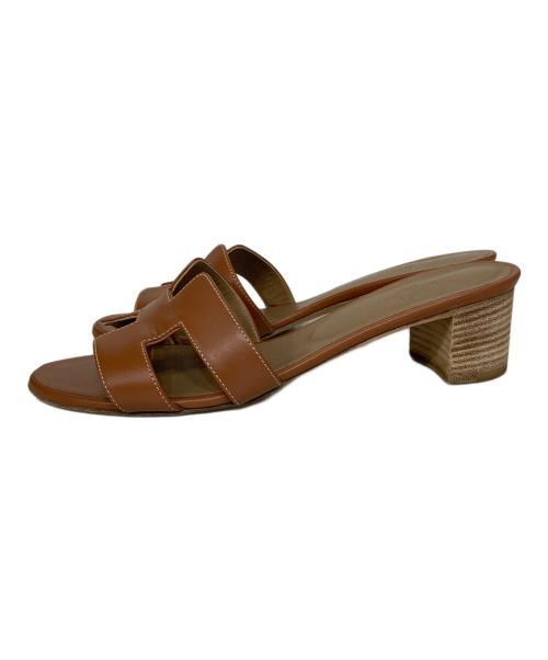 HERMES（エルメス）HERMES (エルメス) Oasis sandal ブラウン サイズ: 39 1/2の古着・服飾アイテム