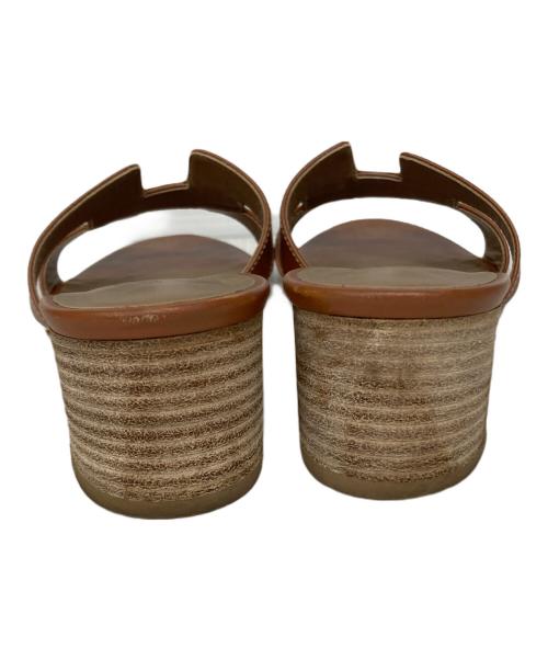 HERMES（エルメス）HERMES (エルメス) Oasis sandal ブラウン サイズ: 39 1/2の古着・服飾アイテム