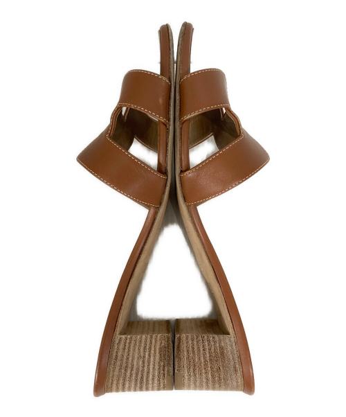 HERMES（エルメス）HERMES (エルメス) Oasis sandal ブラウン サイズ: 39 1/2の古着・服飾アイテム