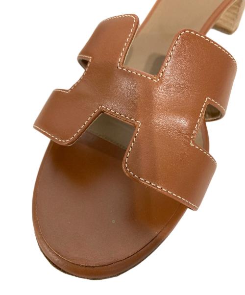 HERMES（エルメス）HERMES (エルメス) Oasis sandal ブラウン サイズ: 39 1/2の古着・服飾アイテム
