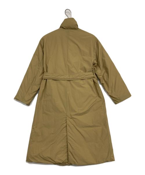 nano・universe（ナノ・ユニバース）nano・universe (ナノ・ユニバース) NISHIKAWA DOWN (ニシカワダウン) ベルテッドコートダウン ベージュ サイズ:36の古着・服飾アイテム