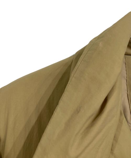 nano・universe（ナノ・ユニバース）nano・universe (ナノ・ユニバース) NISHIKAWA DOWN (ニシカワダウン) ベルテッドコートダウン ベージュ サイズ:36の古着・服飾アイテム