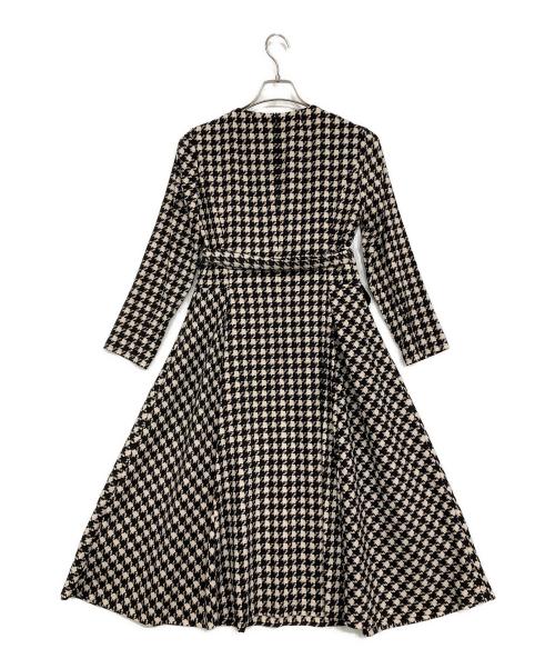 Leilian（レリアン）Leilian (レリアン) ワンピース ホワイト×ブラック サイズ:9の古着・服飾アイテム