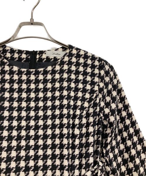 Leilian（レリアン）Leilian (レリアン) ワンピース ホワイト×ブラック サイズ:9の古着・服飾アイテム