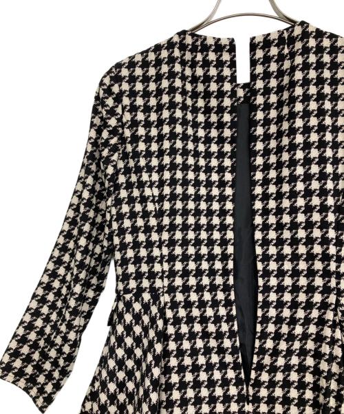 Leilian（レリアン）Leilian (レリアン) ワンピース ホワイト×ブラック サイズ:9の古着・服飾アイテム