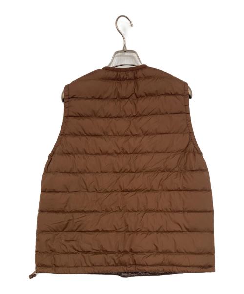 DANTON（ダントン）DANTON (ダントン) WOMEN'S CREWNECK INNER DOWN VEST ブラウン サイズ:Sの古着・服飾アイテム