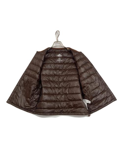 DANTON（ダントン）DANTON (ダントン) WOMEN'S CREWNECK INNER DOWN VEST ブラウン サイズ:Sの古着・服飾アイテム