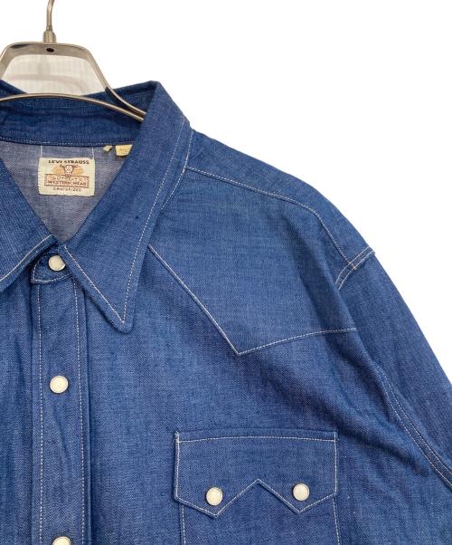 LEVI'S（リーバイス）LEVI'S (リーバイス) 復刻ショートホーンデニムウエスタンシャツ インディゴ サイズ:XLの古着・服飾アイテム