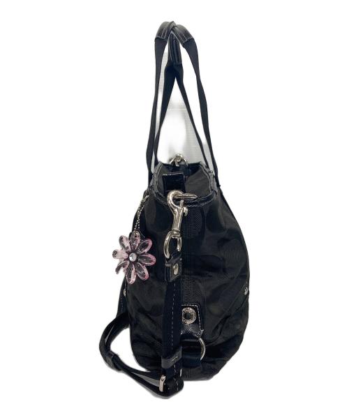 COACH（コーチ）COACH (コーチ) シグネチャー2WAYバッグ ブラックの古着・服飾アイテム