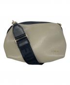 FURLAフルラ）の古着「バイカラーショルダーバッグ」｜ベージュ×ブラック