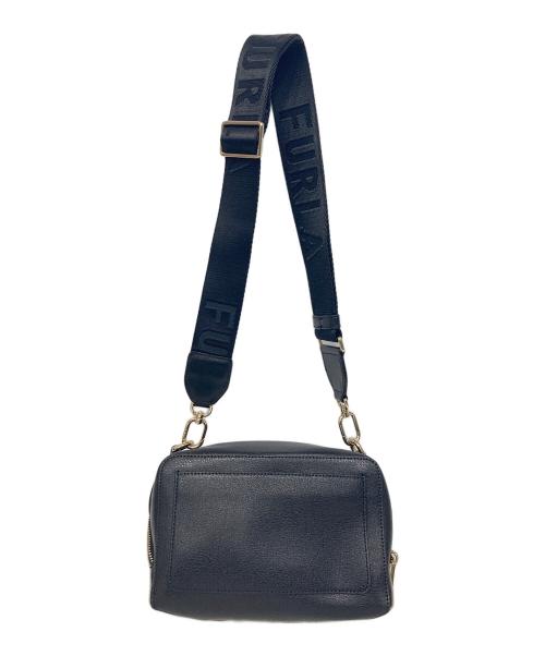 FURLA（フルラ）FURLA (フルラ) バイカラーショルダーバッグ ベージュ×ブラックの古着・服飾アイテム