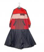 nagonstansナゴンスタンス）の古着「mountain dress」｜レッド×グレー