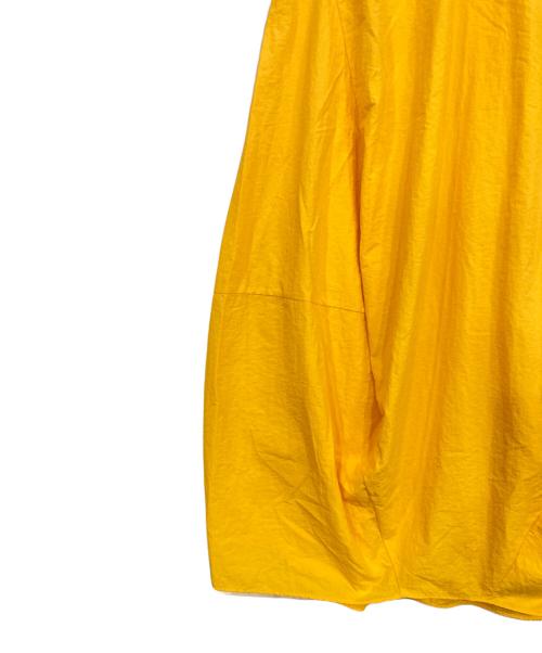 nagonstans（ナゴンスタンス）nagonstans (ナゴンスタンス) layered-like square-sleeves dress イエロー×グレー サイズ:SMALLの古着・服飾アイテム