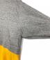 中古・古着 nagonstans (ナゴンスタンス) layered-like square-sleeves dress イエロー×グレー サイズ:SMALL：10000円