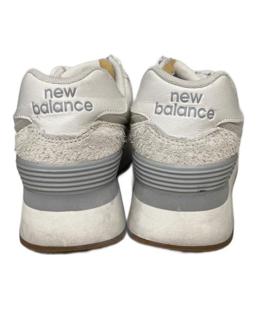 NEW BALANCE（ニューバランス）NEW BALANCE (ニューバランス) WL574ZQD ホワイト サイズ:23.5の古着・服飾アイテム