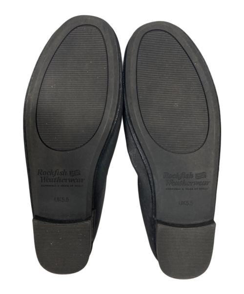 Rockfish Weatherwear（ロックフィッシュウェザーウェア）ROCKFISH WEATHERWEAR (ロックフィッシュウェザーウェア) BELLA RIBBON FLATシューズ ブラック サイズ:UK5.5の古着・服飾アイテム