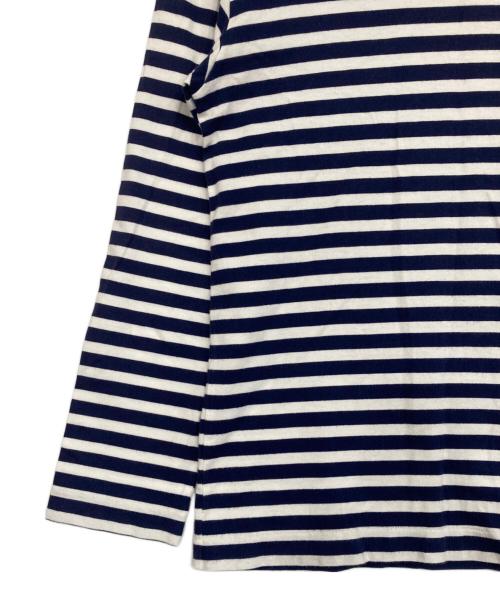 PLAY COMME des GARCONS（プレイコムデギャルソン）PLAY COMME des GARCONS (プレイコムデギャルソン) ボーダーカットソー ネイビー サイズ:Mの古着・服飾アイテム