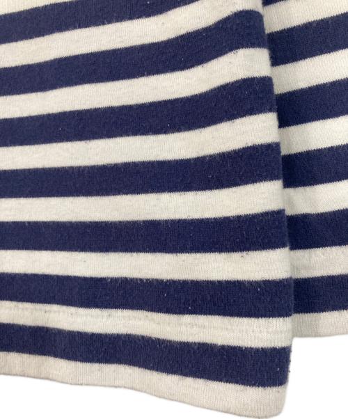 PLAY COMME des GARCONS（プレイコムデギャルソン）PLAY COMME des GARCONS (プレイコムデギャルソン) ボーダーカットソー ネイビー サイズ:Mの古着・服飾アイテム