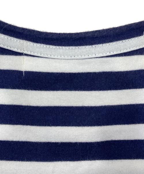 PLAY COMME des GARCONS（プレイコムデギャルソン）PLAY COMME des GARCONS (プレイコムデギャルソン) ボーダーカットソー ネイビー サイズ:Mの古着・服飾アイテム