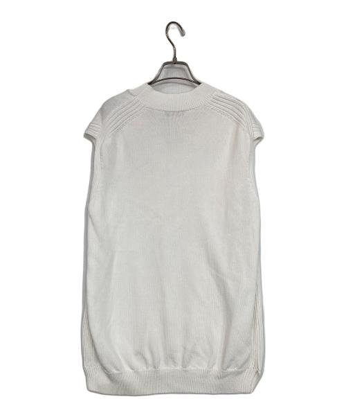 DRAWER（ドゥロワー）Drawer (ドゥロワー) ニットベスト ホワイト サイズ:表記無しの古着・服飾アイテム