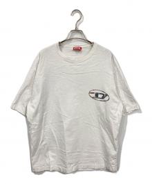 DIESEL（ディーゼル）の古着「DロゴプリントTシャツ」｜ホワイト