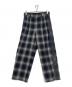 Soe（ソーイ）の古着「Ombre Check Painted Line Trousers」｜グレー