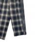 中古・古着 Soe (ソーイ) Ombre Check Painted Line Trousers グレー サイズ:SIZE 0：10000円