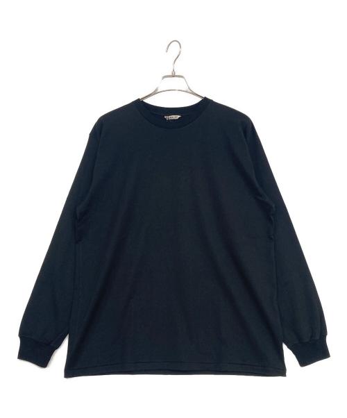 AURALEE（オーラリー）AURALEE (オーラリー) LUSTER PLAITING L/S TEE ブラック サイズ:SIZE 4の古着・服飾アイテム