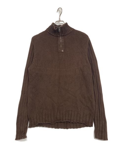 POLO JEANS CO.（ポロジーンズカンパニー）POLO JEANS CO. (ポロジーンズカンパニー) ハーフジップニット ブラウン サイズ:Mの古着・服飾アイテム
