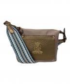 A.D.M.J.エーディーエムジェイ）の古着「ショルダーバッグ」｜ゴールド×ブルー