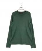 CABANキャバン）の古着「コットンカシミヤ クルーネックプルオーバー」｜グリーン