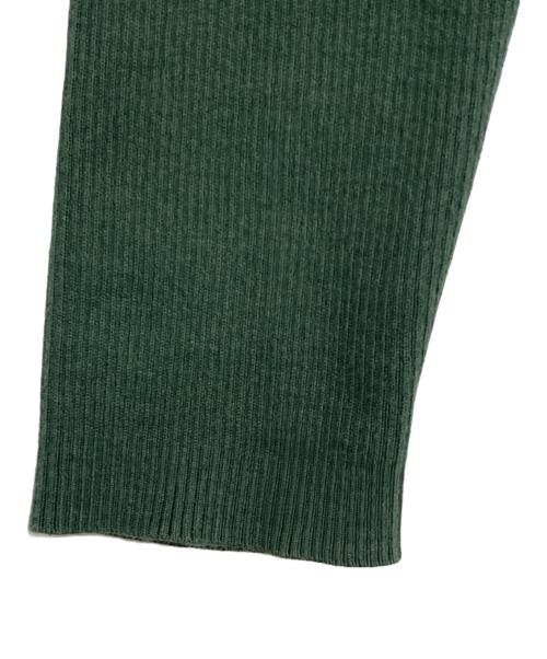 CABAN（キャバン）CABAN (キャバン) コットンカシミヤ クルーネックプルオーバー グリーン サイズ:Mの古着・服飾アイテム