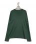 CABAN (キャバン) コットンカシミヤ クルーネックプルオーバー グリーン サイズ:M：4500円