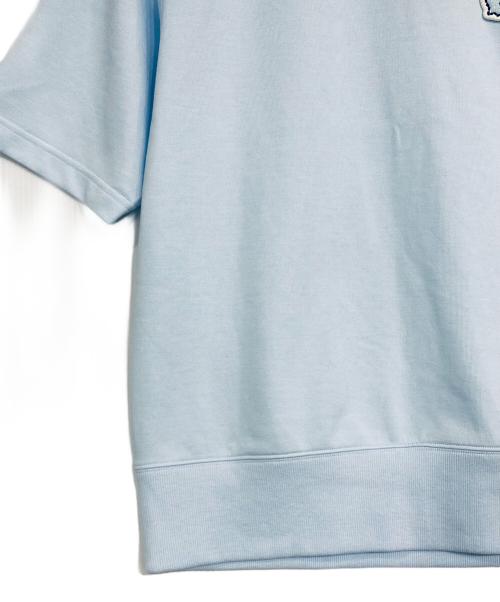 LACOSTE（ラコステ）LACOSTE (ラコステ) オーバーサイズクロックエンブレムスウェットTシャツ ブルー サイズ:SIZE 4の古着・服飾アイテム