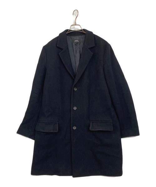 A.P.C.（アーペーセー）A.P.C. (アーペーセー) チェスターコート ネイビー サイズ:Mの古着・服飾アイテム