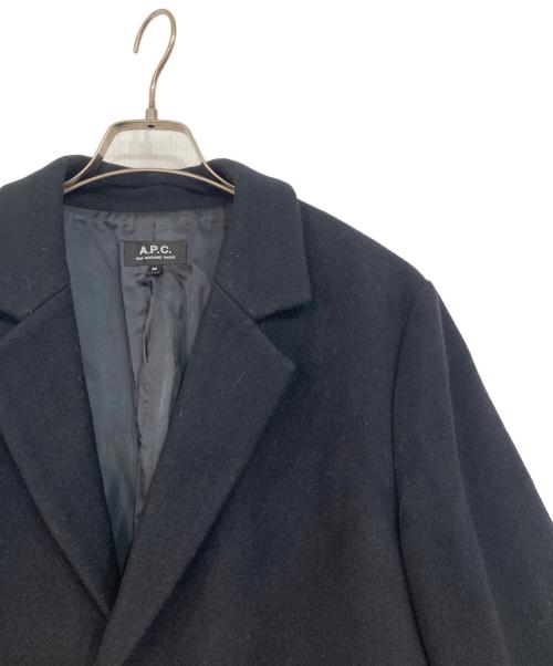 A.P.C.（アーペーセー）A.P.C. (アーペーセー) チェスターコート ネイビー サイズ:Mの古着・服飾アイテム