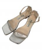 NEBULONIEネブローニ）の古着「スクエアトゥーサンダル」｜シルバー