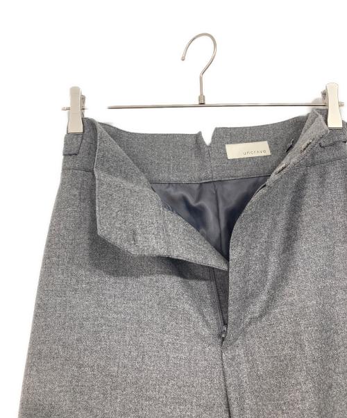 uncrave（アンクレイヴ）uncrave (アンクレイヴ) スーチング ワイドパンツ グレー サイズ:SIZE 0の古着・服飾アイテム
