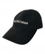 BALENCIAGAバレンシアガ）の古着「刺繍ロゴキャップ」｜ブラック